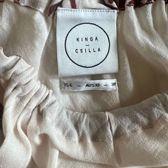 NWT Kinga Csilla Triangle Mini Dress Size 6 - Picture 5 of 5